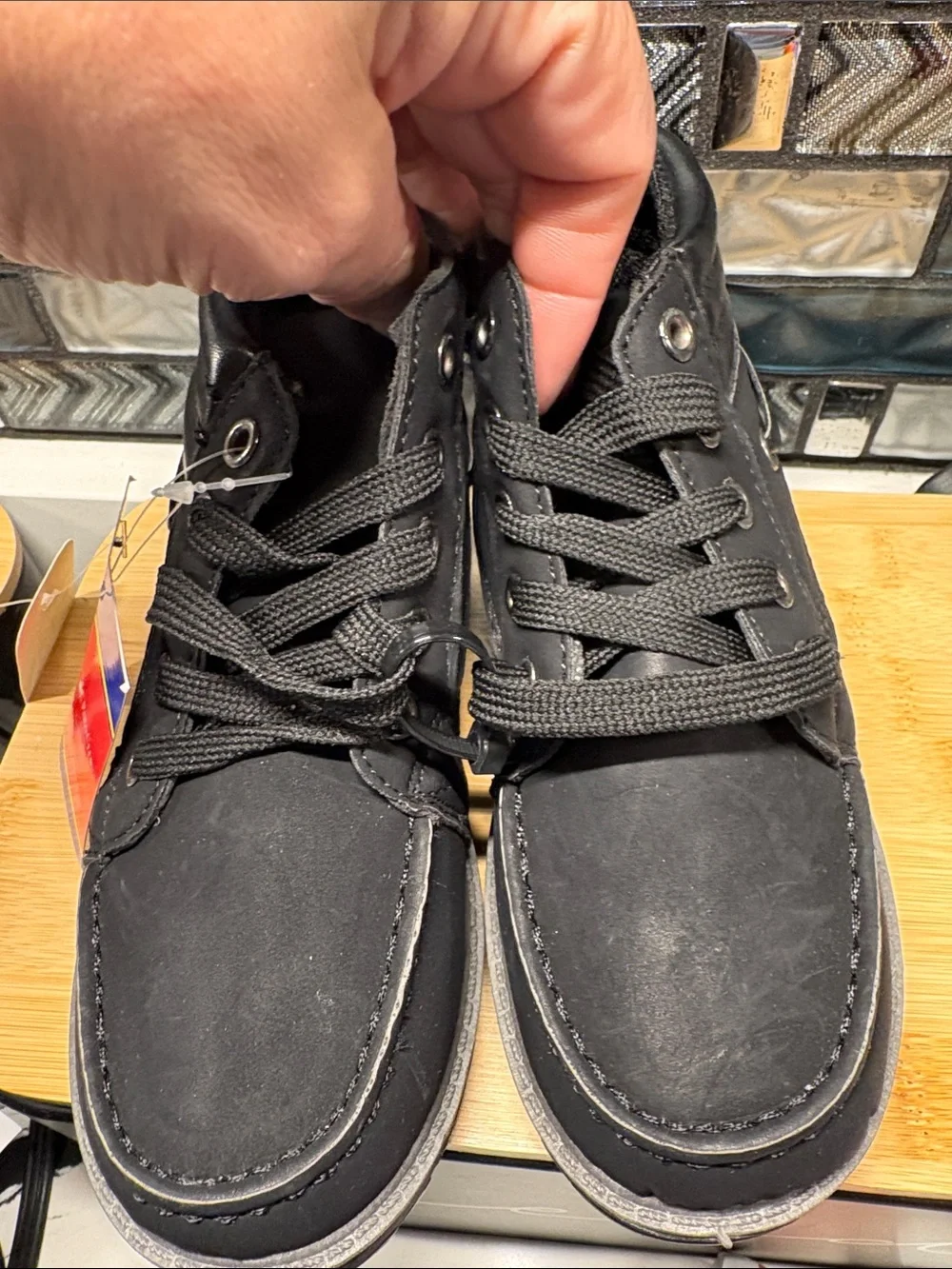 Beverly Hills Polo Club Kids Black High-Top Lace-Up Sneakers